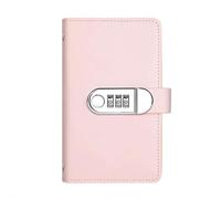 Libretto for sfide di risparmio con 100 buste con blocco password, raccoglitore for risparmiare denaro for 12 mesi, un modo semplice e divertente for risparmiare(Pink)