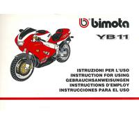 Libretto istruzioni per l'uso Bimota YB11 Owner's Manual MULTILANGUAGES