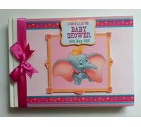 Libretto Ospiti Baby Shower Personalizzato Dumbo Disney, Album Rosa