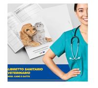 LIBRETTO SANITARIO VETERINARIO 15X21 CM - Cane e Gatto - ideale per i nostri amici a 4 zampe (100)