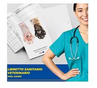 LIBRETTO SANITARIO VETERINARIO 15X21 CM - Cane e Gatto Mod. Zampe - ideale per i nostri amici a 4 zampe (50)