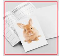LIBRETTO SANITARIO VETERINARIO 15X21 CM personalizzabile con NOME E FOTO - coniglio - ideale per i nostri amici a 4 zampe (1)