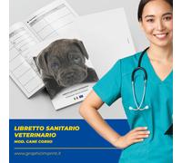 Libretto Sanitario Veterinario Vaccinazioni per Cane o Dog Cane Corso Cagnolino