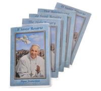 Libretto Santo Rosario 6,5x9,5cm Papa Francesco, Tedesco