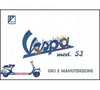 Libretto uso e manutenzione per Vespa 125 MODELLO 53 VM1T