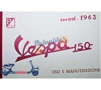 Libretto uso e manutenzione per Vespa 150 MODELLO 1963-VBB2T
