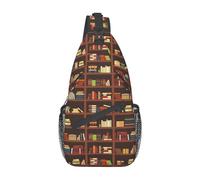 Libri 02 Libri Borsa a tracolla Biblioteca Zaino a tracolla Zaino da giorno Zaino casual Borsa da trekking divertente Zaino carino