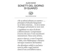 Libri Aldo Nove - Sonetti del giorno di quarzo - 2022