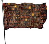Libri all'aperto sulla bandiera del giardino della libreria, bandiera del gioco 3 X 5 ft Decorazioni per la casa all'aperto