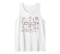 Libri Amore Leggere San Valentino Leggi Book Lover Bookish Canotta