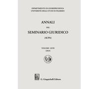 Libri Annali Del Seminario Giuridico Dell'universita Di Palermo #67