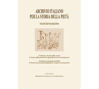 Archivio Italiano Per La Storia Della Pietà - - 2023