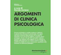 Libri Argomenti Di Clinica Psicologica