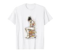 Libri Astratto Grafica Donne Opere d'arte Pittura Libri Maglietta