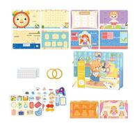 Libri attività tranquilli | Giocattolo da Viaggio Resistente all'Usura in Aereo - Libro di attività educativo di apprendimento,Adatto per Aereo Viaggio Ristorante Passeggino seggiolone scuole