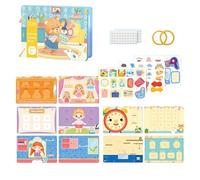 Libri attività tranquilli,Giocattolo educativo flessibile - Libro interattivo per bambini | Adatto per aeroplano viaggio ristorante passeggino seggiolone scuole asilo