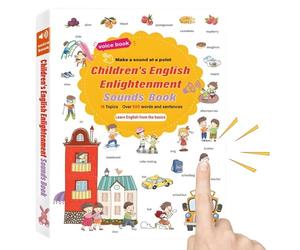 Libri audio di apprendimento,Gioco educativo di lettura,Libro di apprendimento parlando in inglese | per la scuola, la classe, la biblioteca, i momenti di gioco e di andare a , e lo sviluppo del