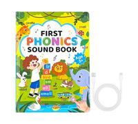 Libri audio per bambini, educativo interattivo ricaricabile, libro parlante interattivo per l'apprendimento per bambini, per scuola materna, aula, casa, compleanno, ragazzi e ragazze 3 ai 6 anni