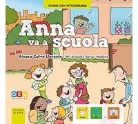 Libri Bambini 5 Anni | Giochi Autismo - Giochi Sviluppo Linguaggio Con Flashcards Bambini Italiano | Imparare a Leggere GEU (Anna va a scuola)