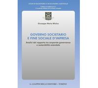 Libri Bifulco Giuseppe Maria - Governo Societario E Fine Sociale D'impresa. Anal