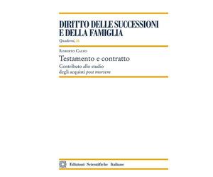 Libri Calvo Roberto - Testamento E Contratto