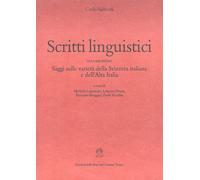 Libri Carlo Salvioni - Scritti linguistici - 2008