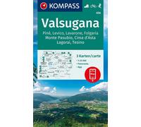 Libri Cartina Escursionistica N. 656 Valsugana, Levico, Lavarone, Set Di 3 Carti