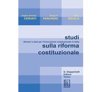 Libri Cervati Angelo A. / Sergio Panunzio / Paolo Ridola - Studi Sulla Riforma C