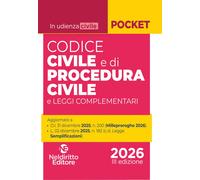 Libri Codice Civile E Di Procedura Civile 2026 (Per Udienza)