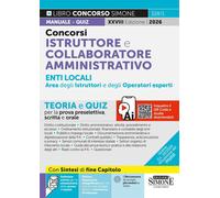 Libri Concorsi Istruttore E Collaboratore Professionale Enti Locali Area Amminis