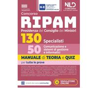 Libri Concorso 130 Ripam Presidenza Del Consiglio Dei Ministri 50 Specialisti Co