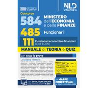 Libri Concorso 548 Ministero Dell'economia E Delle Finanze Di Cui 485 Funzionari