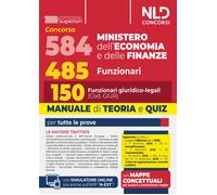 Libri Concorso 548 Ministero Dell'economia E Delle Finanze Di Cui 485 Funzionari