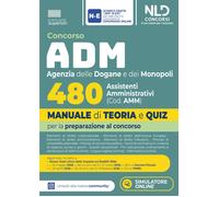 Libri Concorso ADM Agenzia Delle Dogane E Dei Monopoli 480 Assistenti Amministra