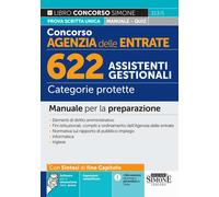 Concorso Agenzia delle Entrate. 622 assistenti gestionali. Categorie protette. Manuale per la preparazione