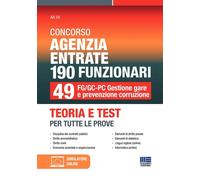CONCORSO AGENZIA ENTRATE 190 FUNZIONARI. 49 FG/GC-PC GESTIONE GARE E PREVENZIONE