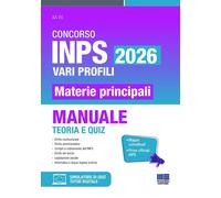 Libri Concorso INPS 2026 1695 Funzionari PECS (Progettazione, Erogazione E Contr