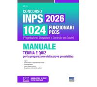 Libri Concorso INPS 2026 1695 Funzionari PECS. Prova Preselettiva. Teoria E Quiz
