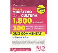 Libri Concorso Ministero Della Cultura 1800 Posti. 300 Assistenti Tecnici Per La