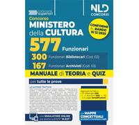 Libri Concorso Ministero Della Cultura 577 Posti - 300 Funzionari Bibliotecari (
