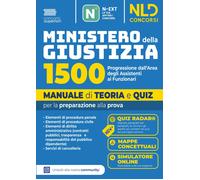 Libri Concorso Ministero Della Giustizia 1500 Funzionari. Progressione Dall'area