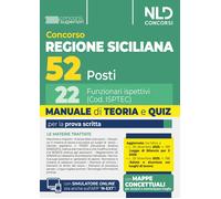 Libri Concorso Regione Siciliana 52 Posti. 22 Funzionari Ispettivi Manuale Di Te