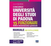 Libri Concorso Universita Degli Studi Di Padova 15 Funzionari. Settore Amministr