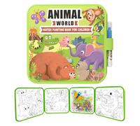 Libri da colorare ad acqua per bambini, attività educative senza disordine, libro per scarabocchiare con acqua, adatto per ragazzi e ragazze, asilo e intrattenimento di viaggio su aeroplani e auto