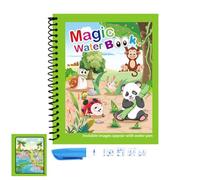 Libri Da Colorare Con L'acqua Riutilizzabili - Dipingi Con Il Libro Di Attività 'acqua, Giocattolo Da Disegno Educativo Portatile, Divertimento Interattivo Con Scarabocchi | Kit Di Creatività