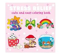 Libri da colorare per adulti rilassamento, libri da dipingere grandi pagine da colorare, portatili, accoglienti, attività quotidiane, calmante, gioco rilassante per bambini e adulti