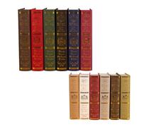 Libri da tavolo da caffè decorativi vintage: set di libri falsi in stile antico, Libri di visualizzazione con copertina rigida in abbronzatura classica | Eleganti libri di imitazione per la