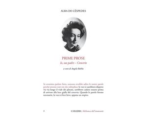 Libri De CÃ©spedes Alba - Prime Prose. Io, Suo Padre-Concerto