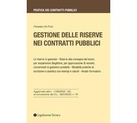 Libri De Finis Pantaleo - Gestione Delle Riserve Nei Contratti Pubblici
