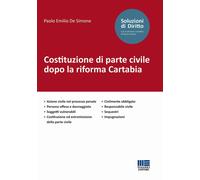 Libri De Simone Paolo Emilio - Costituzione Di Parte Civile Dopo La Riforma Cart